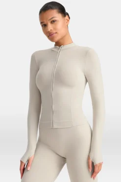 Sculpt Seamless Longline Jacket - Chai Marl