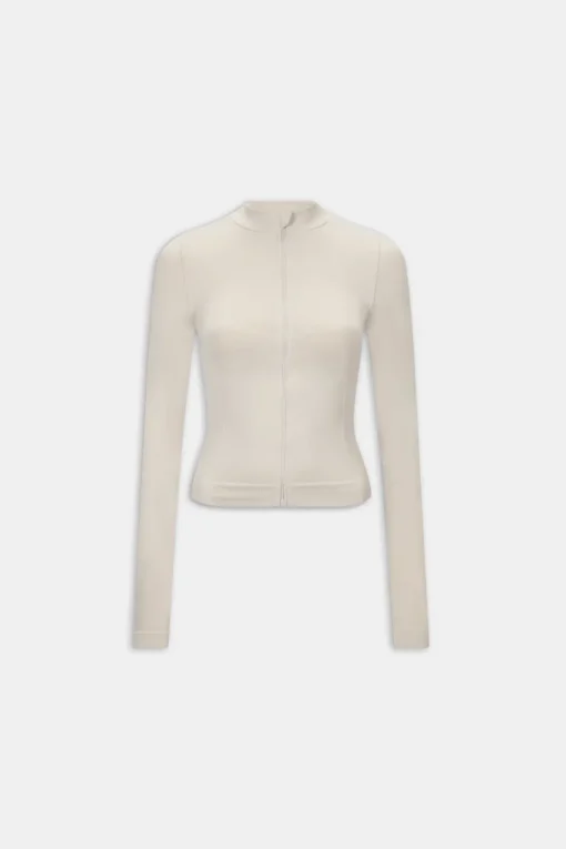 Sculpt Seamless Longline Jacket - Chai Marl