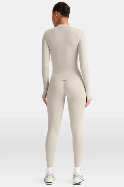 Sculpt Seamless Longline Jacket - Chai Marl