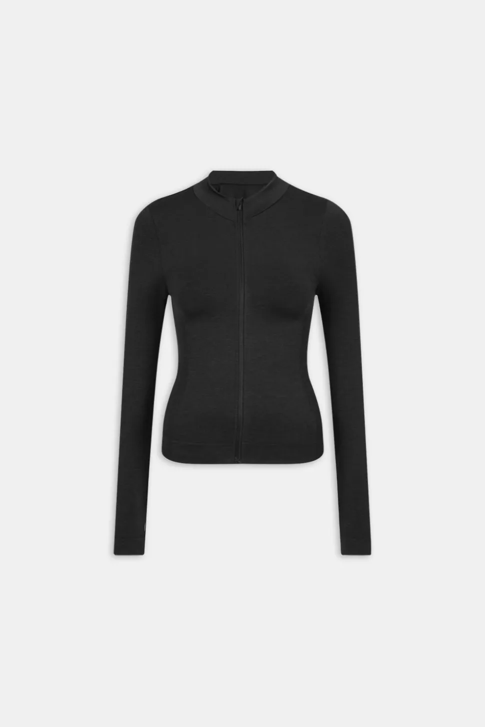 Sculpt Seamless Longline Jacket - Black Marl