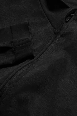 Sculpt Seamless Longline Jacket - Black Marl