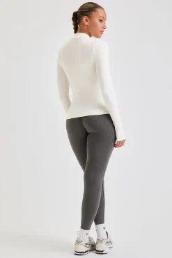 Sculpt Seamless Longline Jacket - Milk Marl