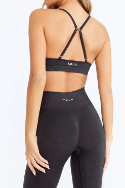 Sculpt Seamless Mini Sports Bra - Oyster Black Marl