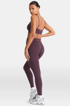 Sculpt Seamless Scrunch Legging - Plum Marl