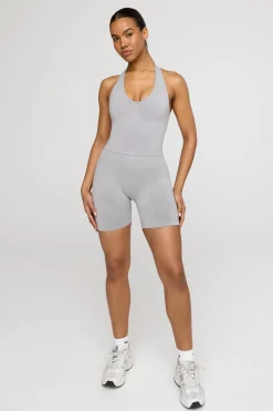 Sculpt Seamless Scrunch Shorts - Light Grey Marl