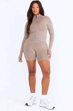 Sculpt Seamless Scrunch Shorts - Pebble Marl