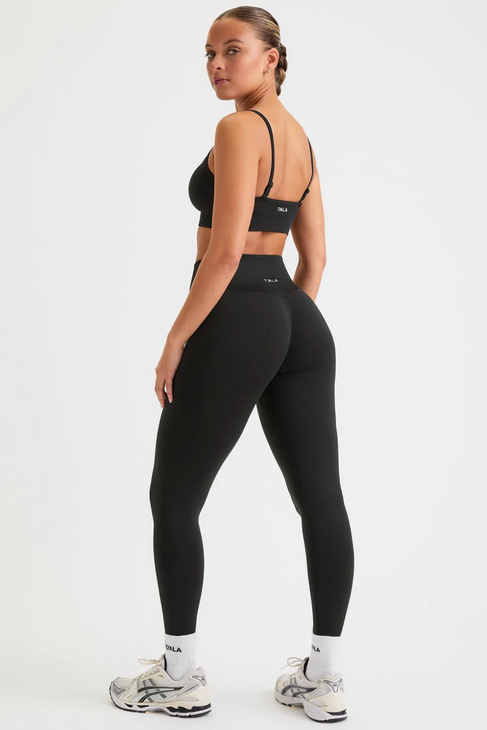 Sculpt Seamless Wrap Scrunch Legging - Black Marl