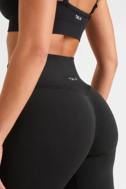 Sculpt Seamless Wrap Scrunch Legging - Black Marl