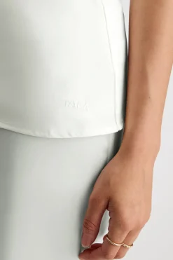 Silky Cowl Neck Top - Diamond White
