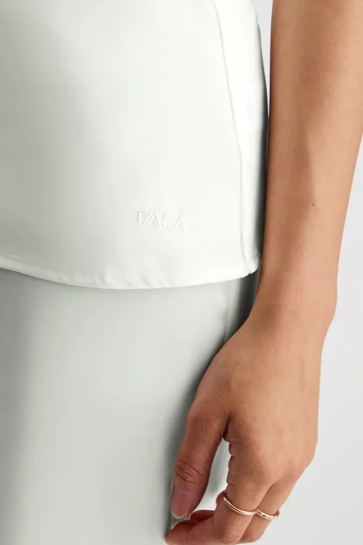 Silky Cowl Neck Top - Diamond White