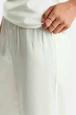 Silky Wide Leg Trouser - Diamond White