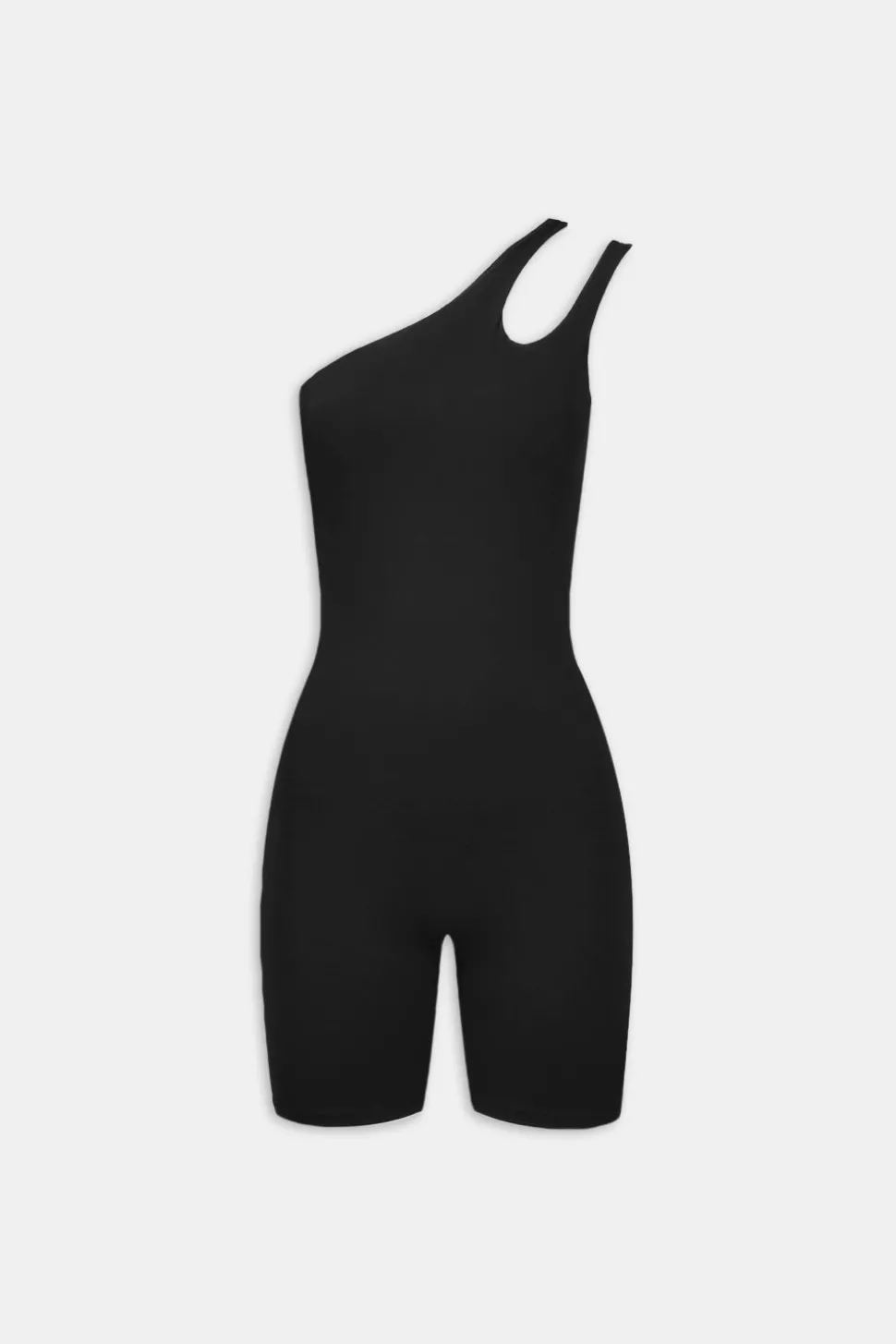 SkinLuxe Asymmetric Unitard - Shadow Black