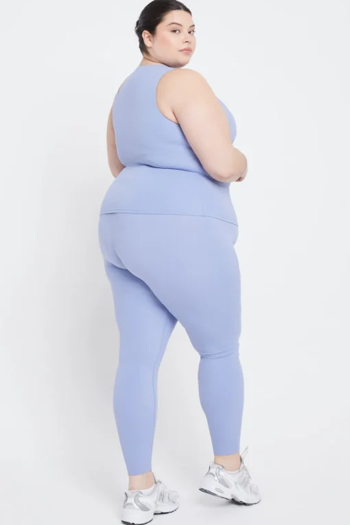 SkinLuxe Built-In Support Cut Out Shoulder Vest - Cornflower Blue