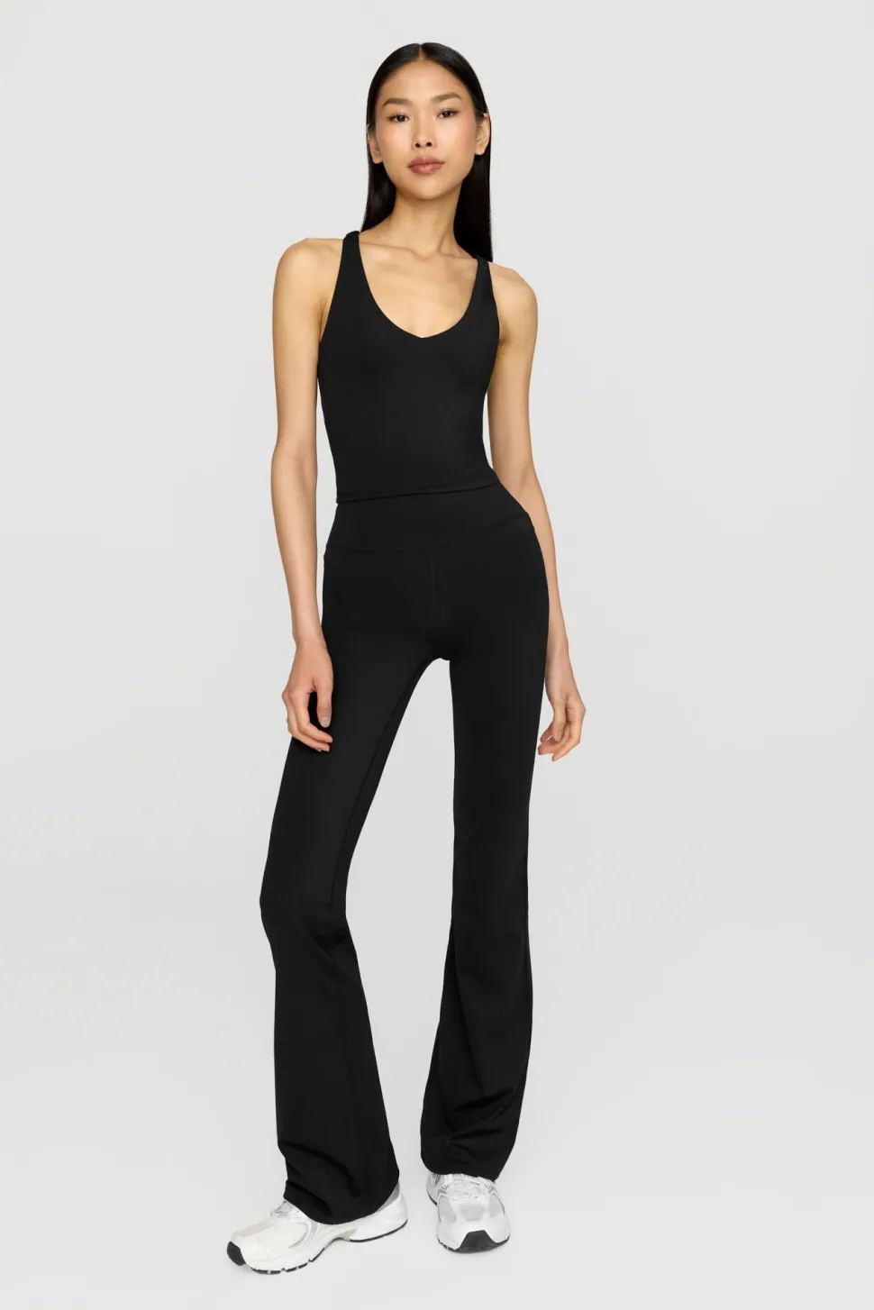 SkinLuxe Built-In Support Strappy Back Cami Top - Shadow Black