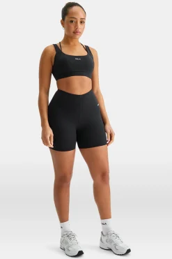 SkinLuxe Contour Scoop Back Sports Bra - Shadow Black