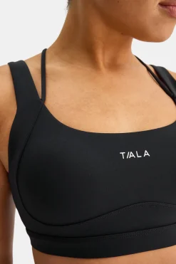 SkinLuxe Contour Scoop Back Sports Bra - Shadow Black