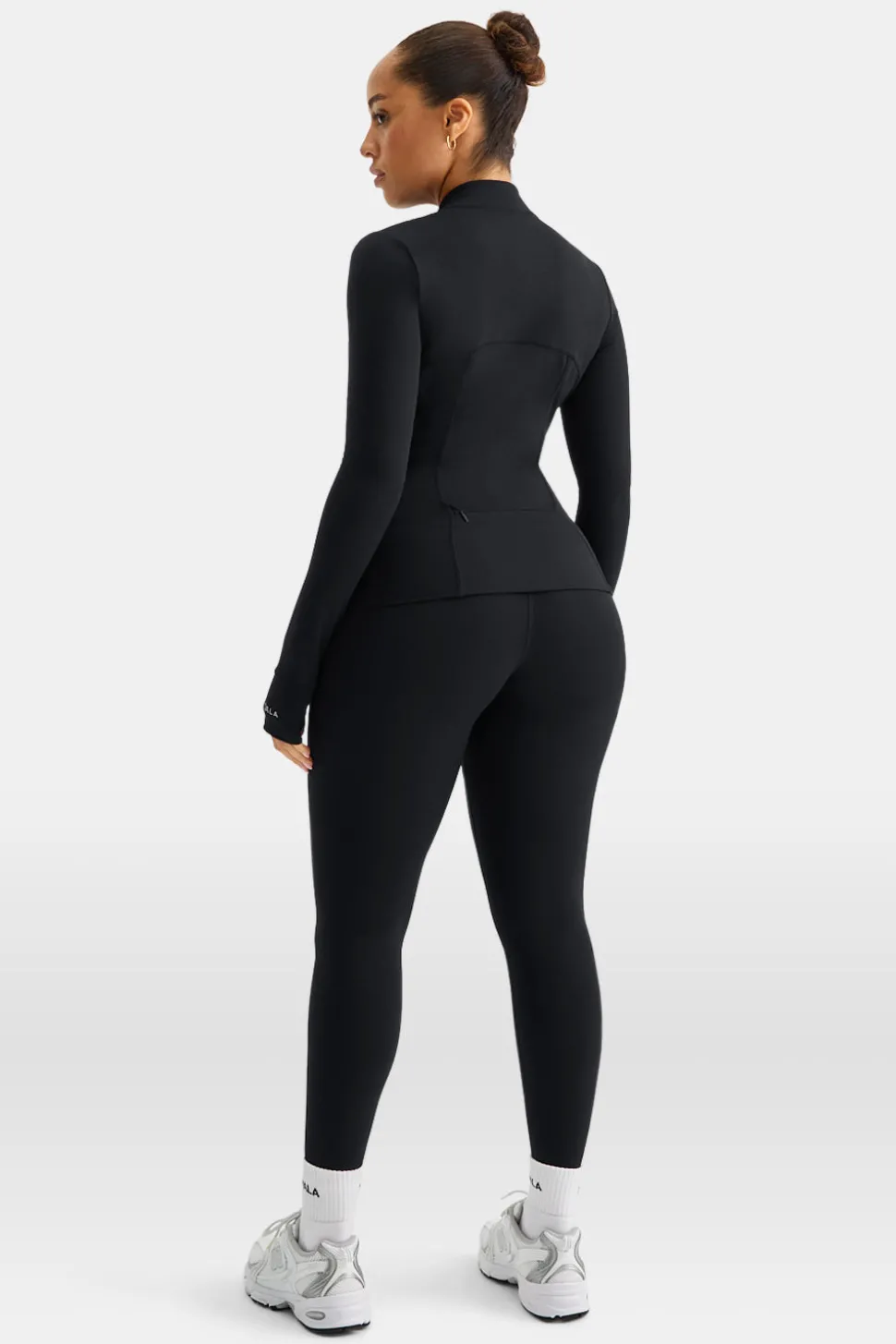 SkinLuxe Full Length Running Top - Shadow Black