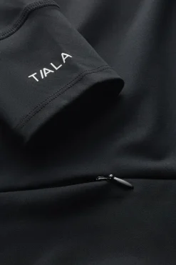 SkinLuxe Full Length Running Top - Shadow Black