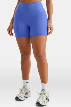 SkinLuxe High V-Waisted Shorts - Iris Blue