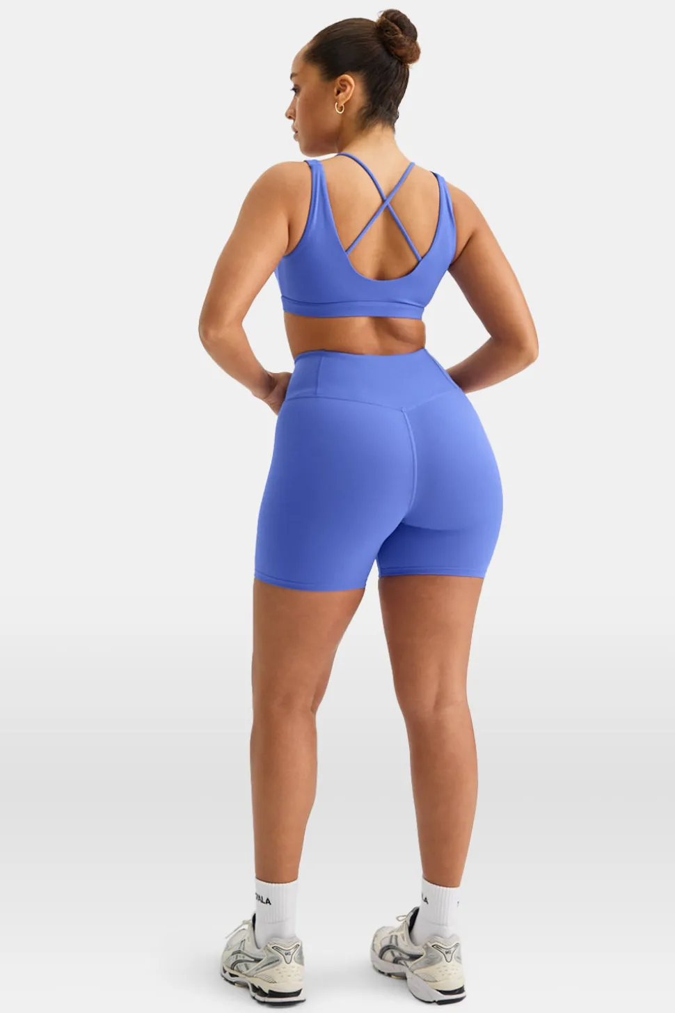 SkinLuxe High V-Waisted Shorts - Iris Blue