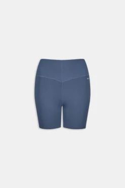 SkinLuxe High V-Waisted Shorts - Vintage Blue