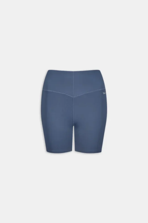 SkinLuxe High V-Waisted Shorts - Vintage Blue