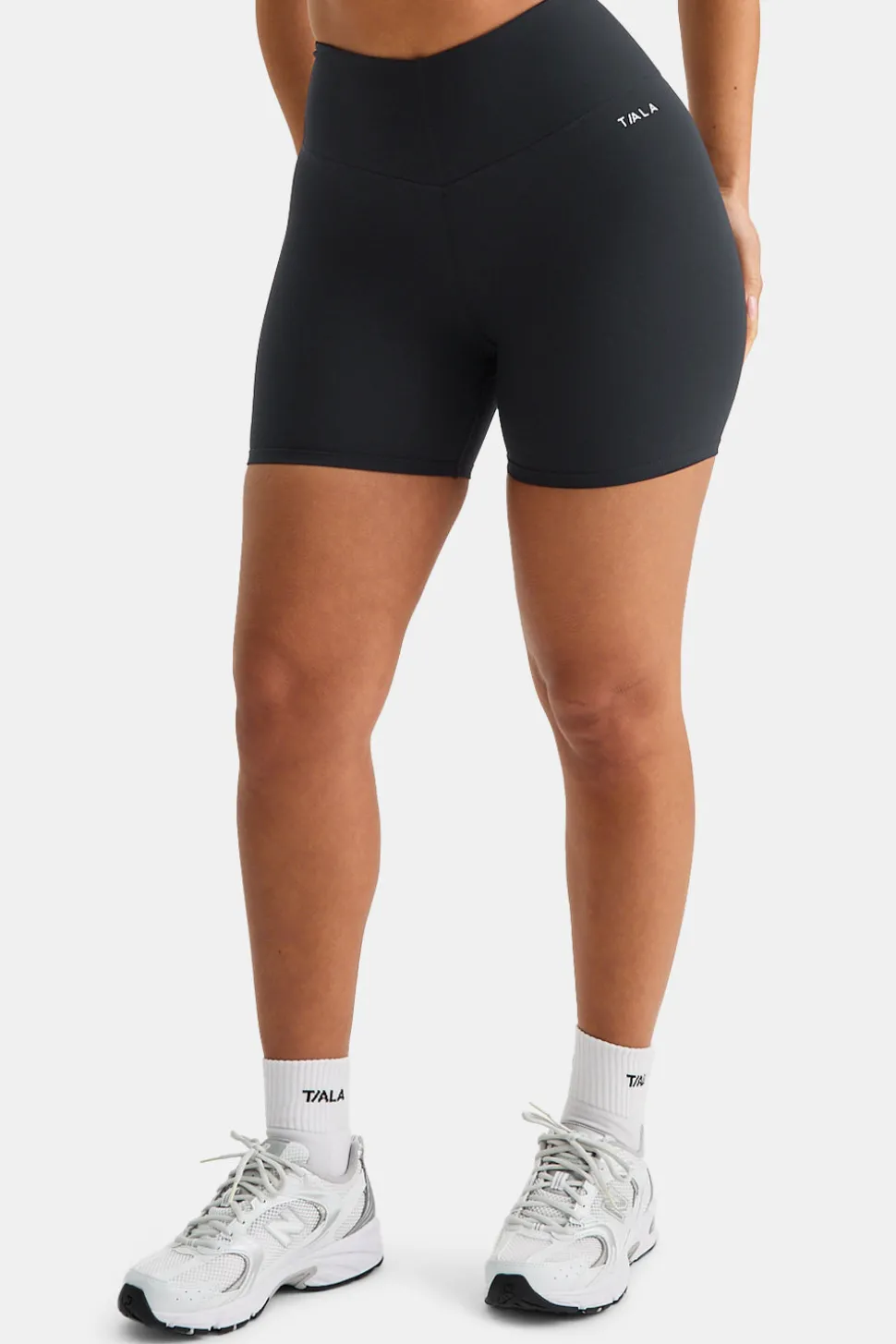 SkinLuxe High V-Waisted Shorts - Shadow Black