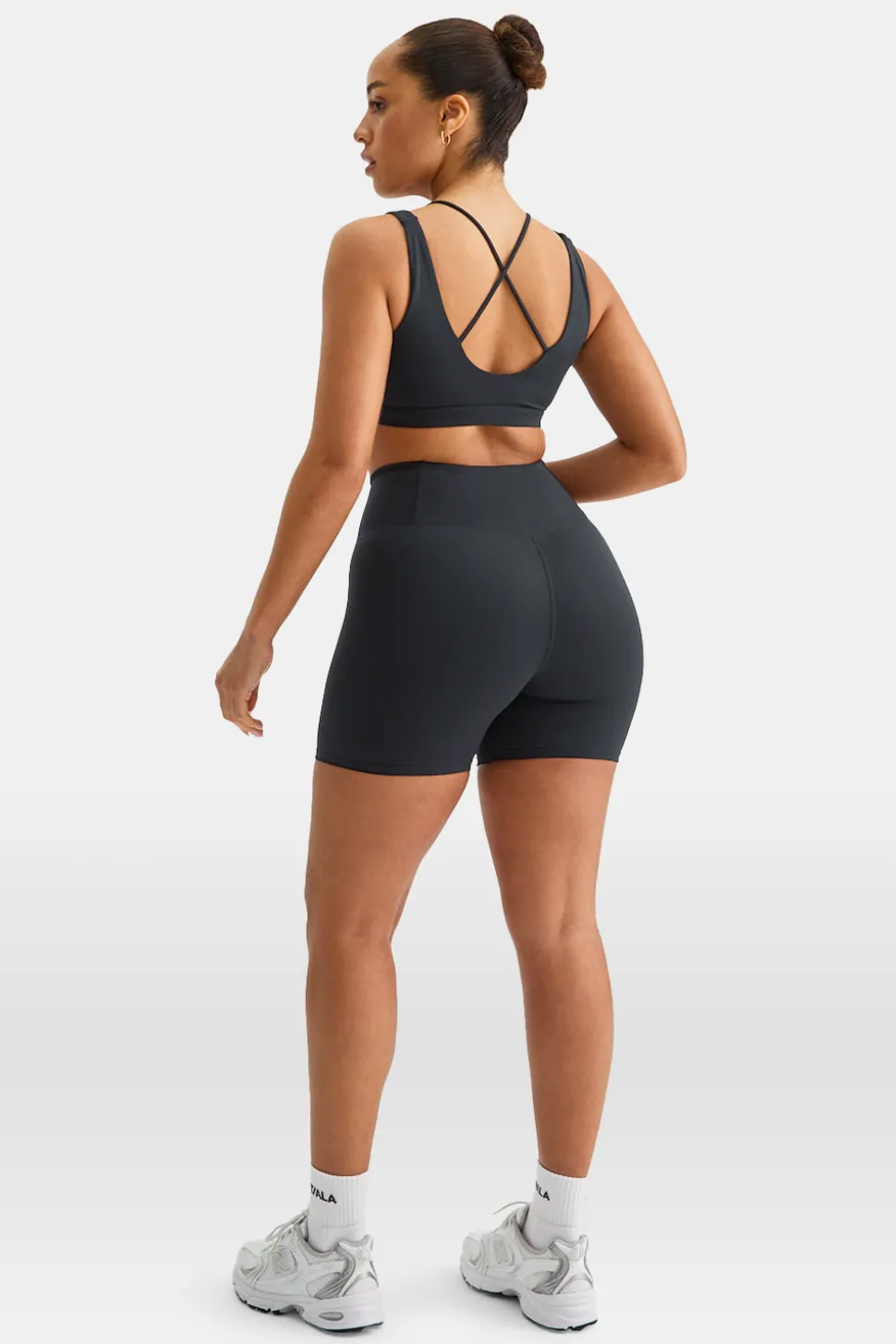 SkinLuxe High V-Waisted Shorts - Shadow Black