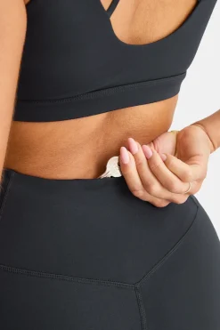 SkinLuxe High V-Waisted Shorts - Shadow Black