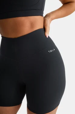 SkinLuxe High V-Waisted Shorts - Shadow Black