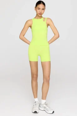 SkinLuxe High Waisted Cycling Shorts - Key Lime