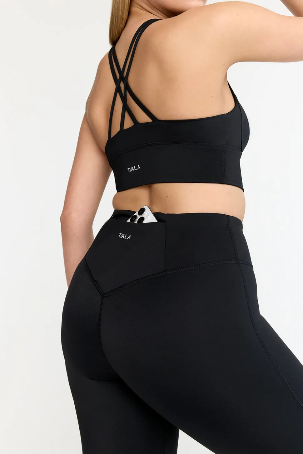 SkinLuxe High Waisted Flared Legging - Shadow Black
