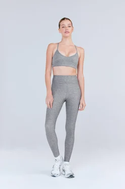 SkinLuxe High Waisted Legging - Dark Grey Marl