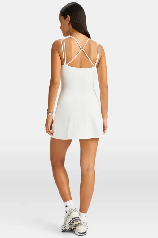 SkinLuxe Multi-Strap Sports Vest - Coconut Milk