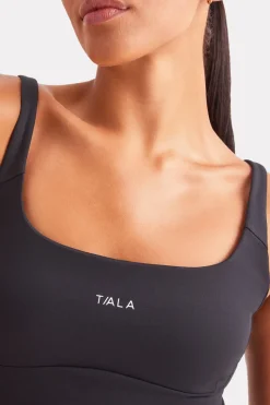 SkinLuxe Scoop Neck Vest - Shadow Black