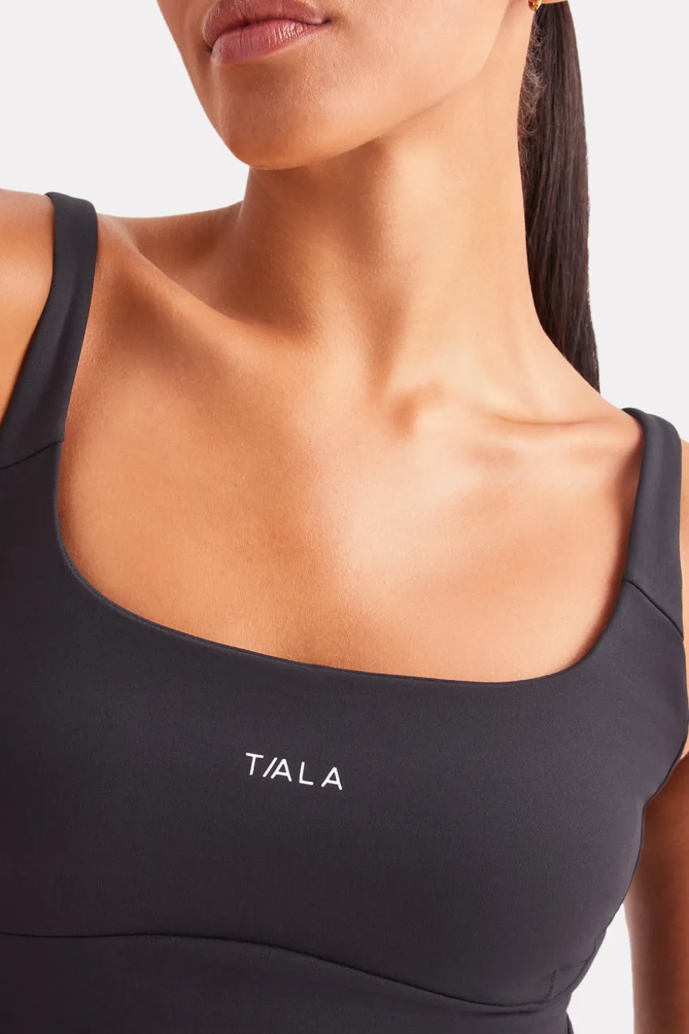 SkinLuxe Scoop Neck Vest - Shadow Black