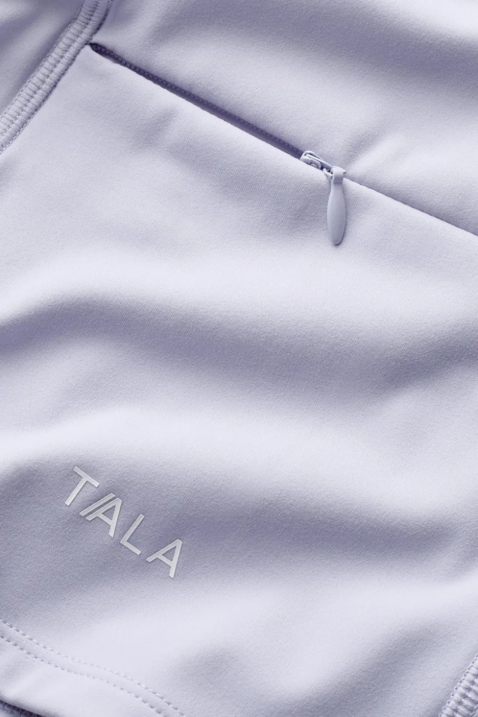 SkinLuxe Sleeveless Zip Through Running Top - Lilac