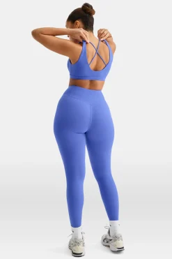 SkinLuxe V-Waist Legging - Iris Blue