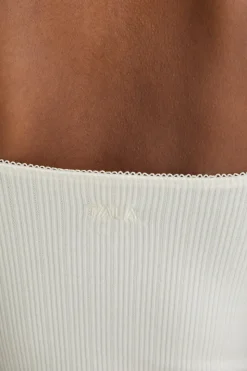 Soft Lounge Cami Top - Coconut Milk