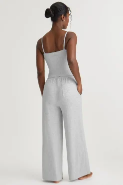 Soft Lounge Cami Top - Grey Marl