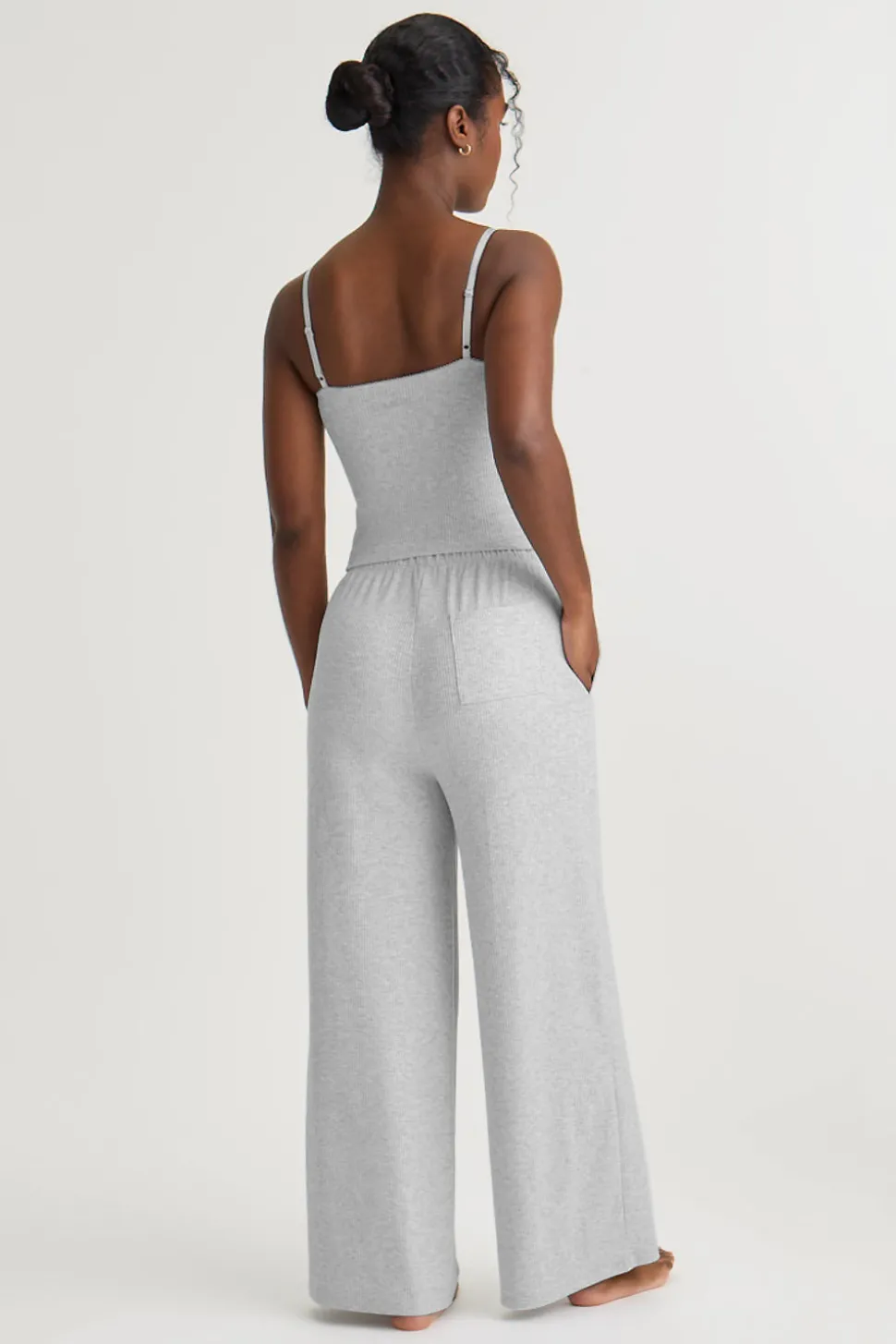 Soft Lounge Cami Top - Grey Marl