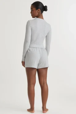 Soft Lounge Cardigan - Grey Marl