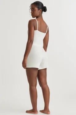 Soft Lounge Pyjama Shorts - Coconut Milk