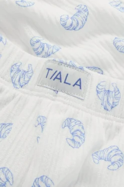 Soft Lounge Pyjama Shorts - Croissant Print