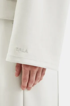 SoftSmart Flared Sleeve Hoodie - Ecru