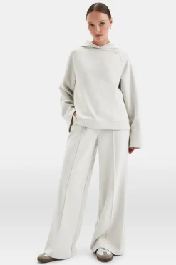 SoftSmart Flared Sleeve Hoodie - Ecru