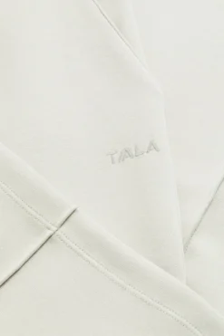 SoftSmart Wide Leg Jogger - Ecru