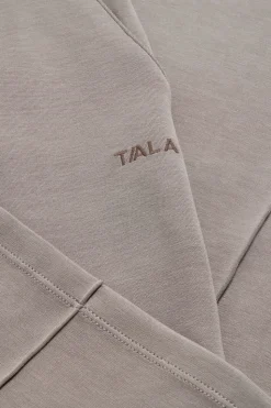 SoftSmart Wide Leg Jogger - Pebble