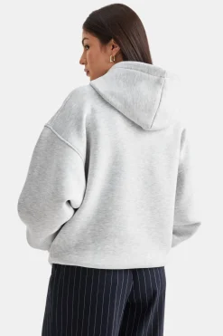 TALA Active Applique Hoodie - Grey Marl