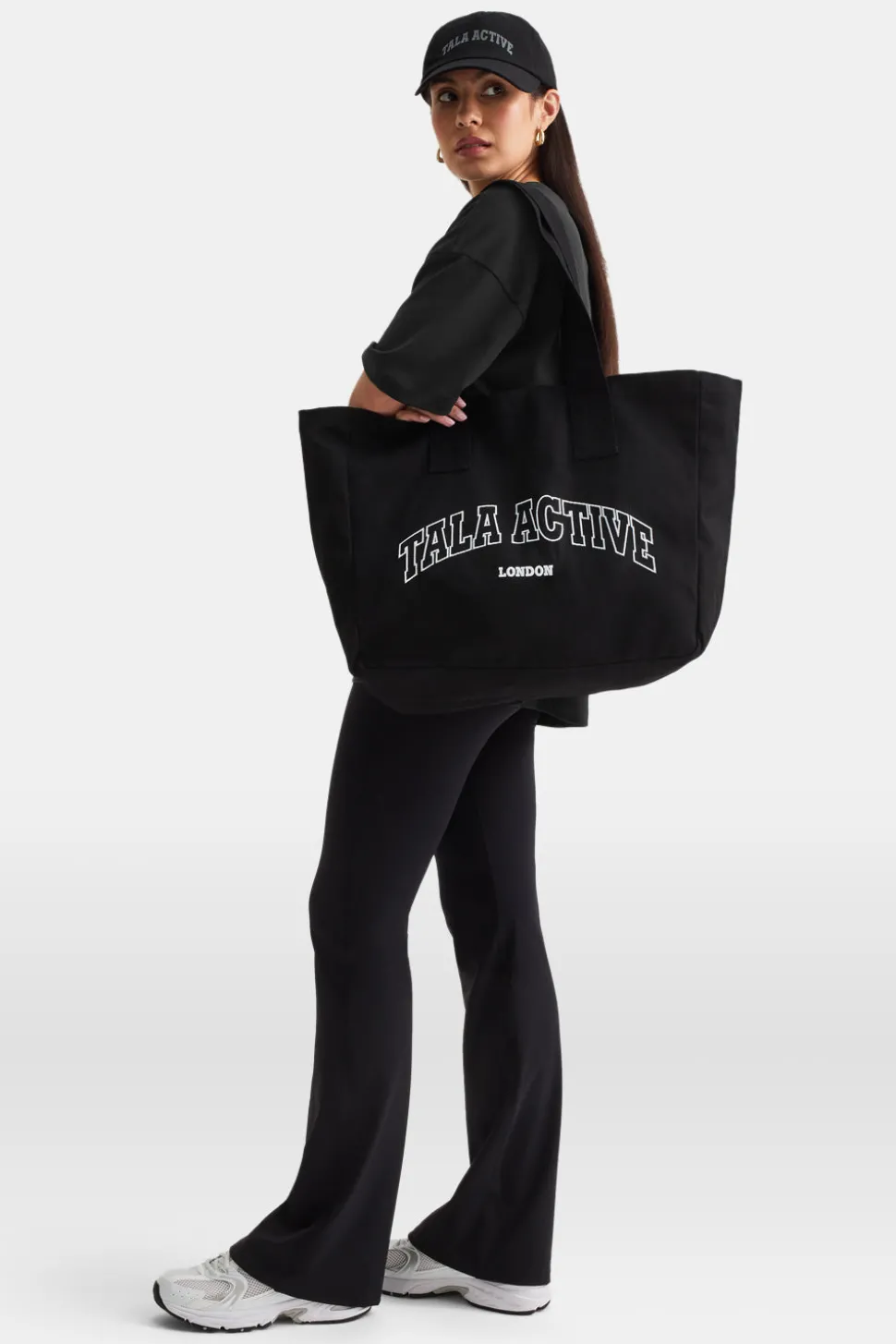 TALA Active Applique Tote Bag - Black